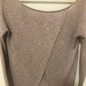 Women's open back sweater